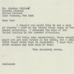 Letter: 1950 June 26