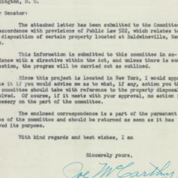 Letter: 1953 March 5