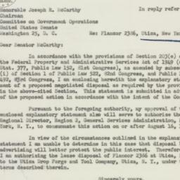 Letter: 1954 July 22