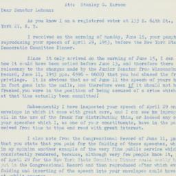Letter: 1953 June 16