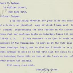 Letter: 1926 February 27