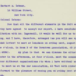 Letter: 1925 August 11
