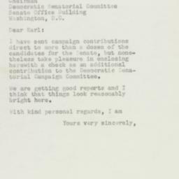 Letter: 1954 October 16