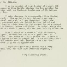 Letter: 1948 August 8