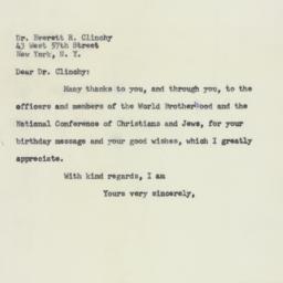 Letter: 1958 April 15