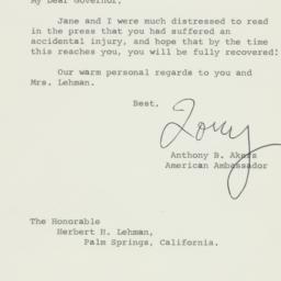 Letter: 1963 February 25