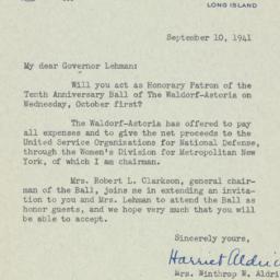 Letter: 1941 September 10