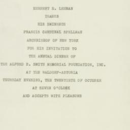 Letter: 1949 October 20