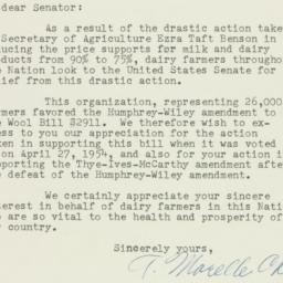 Letter: 1954 May 8