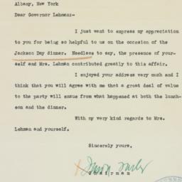 Letter: 1938 January 22