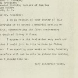 Letter: 1947 July 14