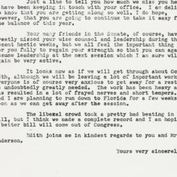 Letter: 1951 September 29