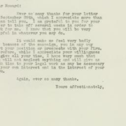 Letter: 1949 September 30