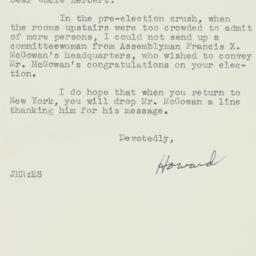 Letter: 1950 November 14