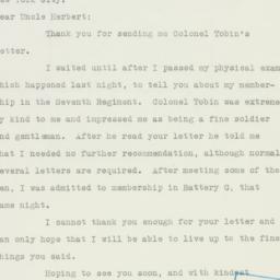Letter: 1940 October 1