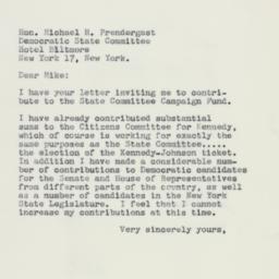 Letter: 1960 October 25