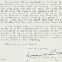 Letter: 1960 October 18