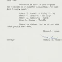 Letter: 1956 July 6
