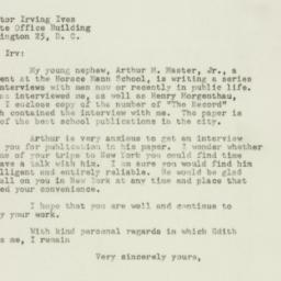 Letter: 1948 January 14