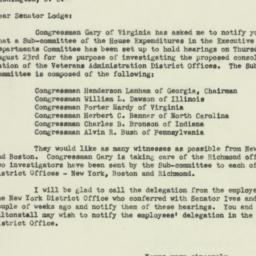 Letter: 1951 August 20