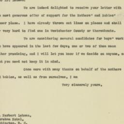 Letter: 1919 April 19