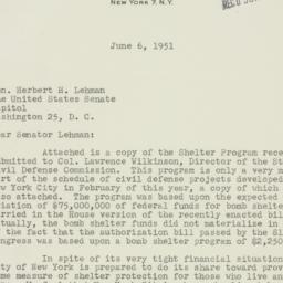 Letter: 1951 June 6
