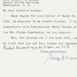 Letter: 1951 March 22