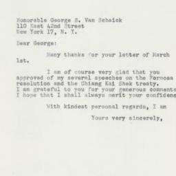 Letter: 1955 March 3