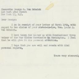 Letter: 1951 March 21