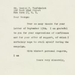 Letter: 1949 September 19