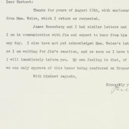 Letter: 1939 August 17