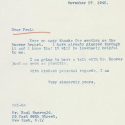 Letter: 1942 November 27