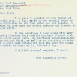 Letter: 1936 March 23