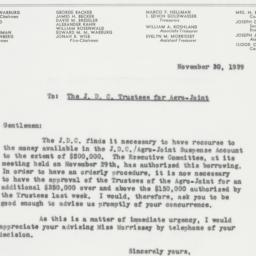 Letter: 1939 November 30