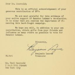 Letter: 1950 October 19