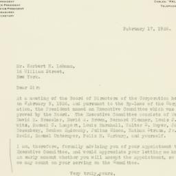 Letter: 1926 February 17
