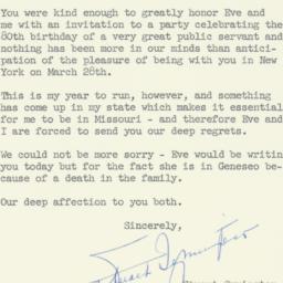 Letter: 1958 March 22