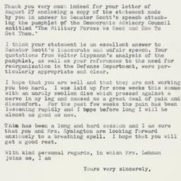 Letter: 1959 September 3