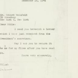 Letter: 1946 December 16