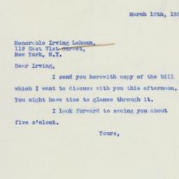 Letter: 1939 March 12