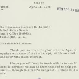 Letter: 1956 April 11