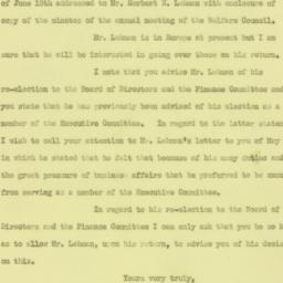 Letter: 1926 June 22