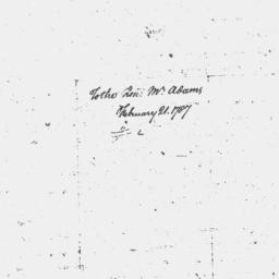Document, 1787 February 21