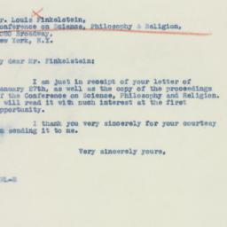 Letter: 1941 February 4