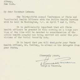 Letter: 1937 March 1