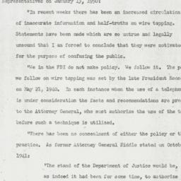 Letter: 1950 January 15