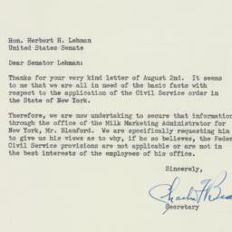 Letter: 1950 August 16