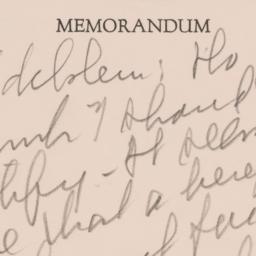 Memorandum: n.d.