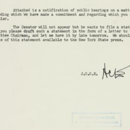 Memorandum: 1954 July 6