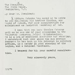 Letter: 1937 March 3